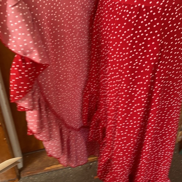 🔥NWOT Red Polkadot boho wrap skirt🔥 - Picture 4 of 6